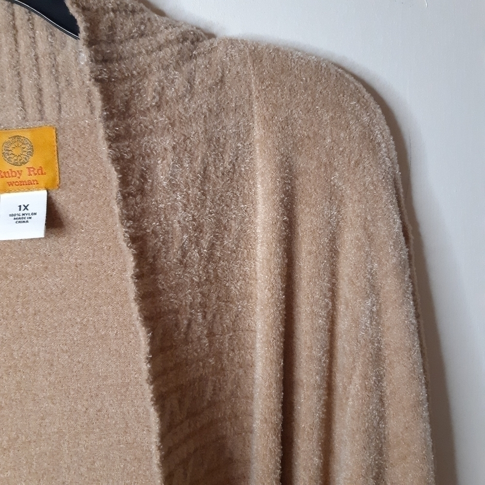 RUBY Rd. Woman Sweater Program Velvet Cardigan - Picture 5 of 5